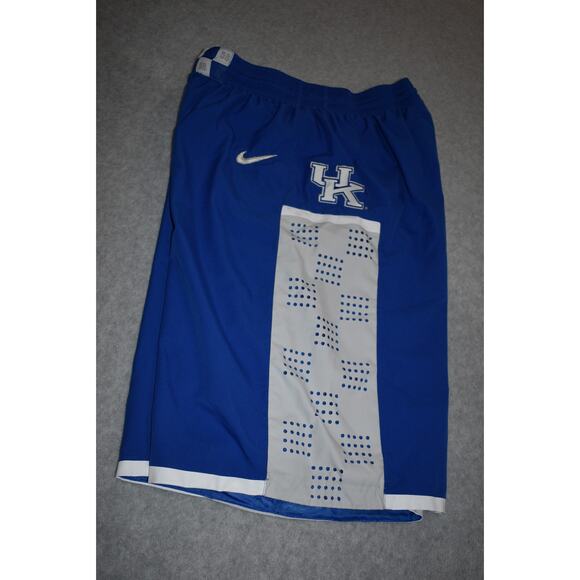 Nike Shorts Mens Size Medium Gym Basketball Kentucky Wildcats Blue Performance - Picture 1 of 7